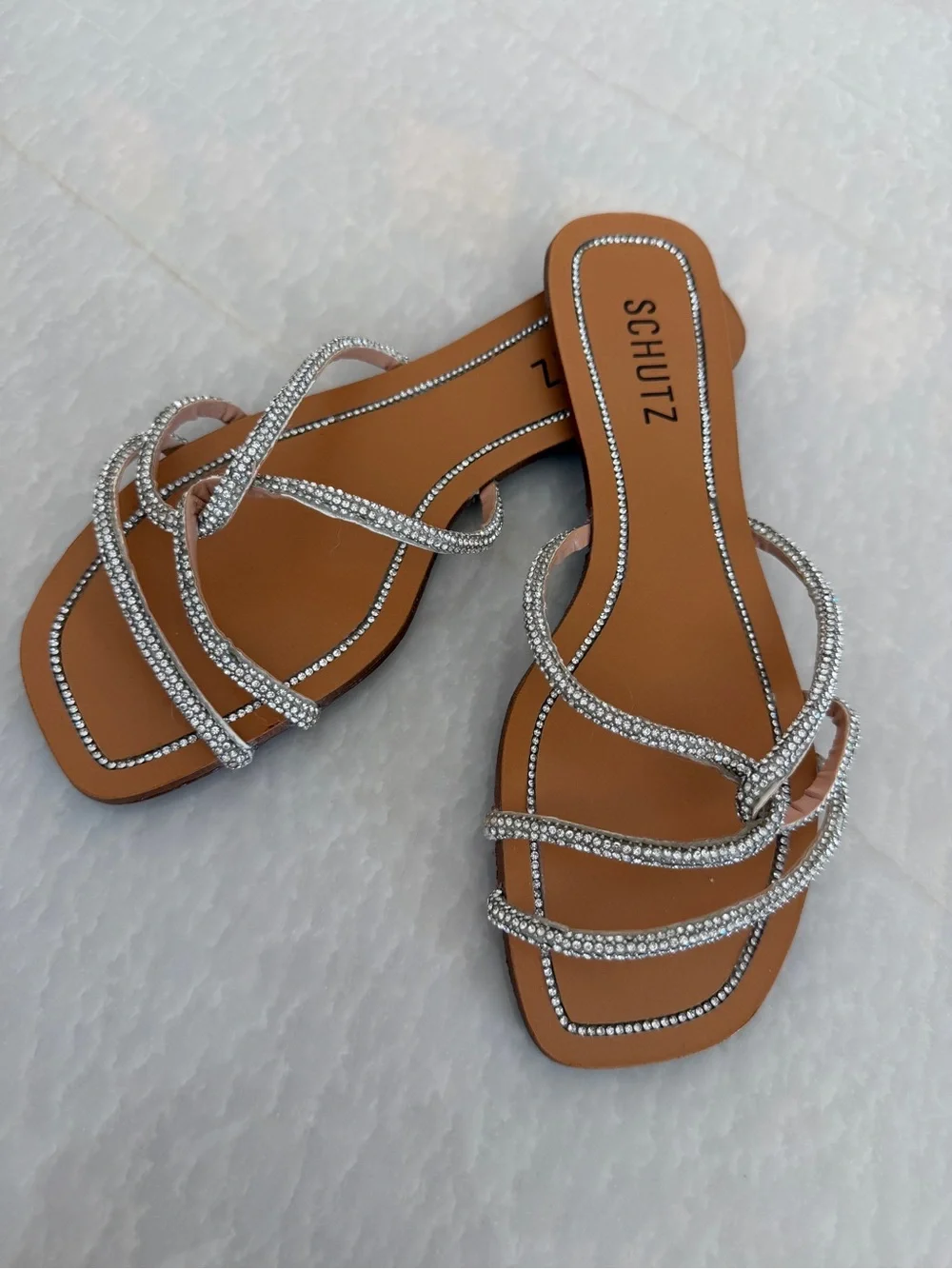 NEW 🌸SCHUTZ🌸 Honey Sandals Size: 7.5 - Picture 1 of 9